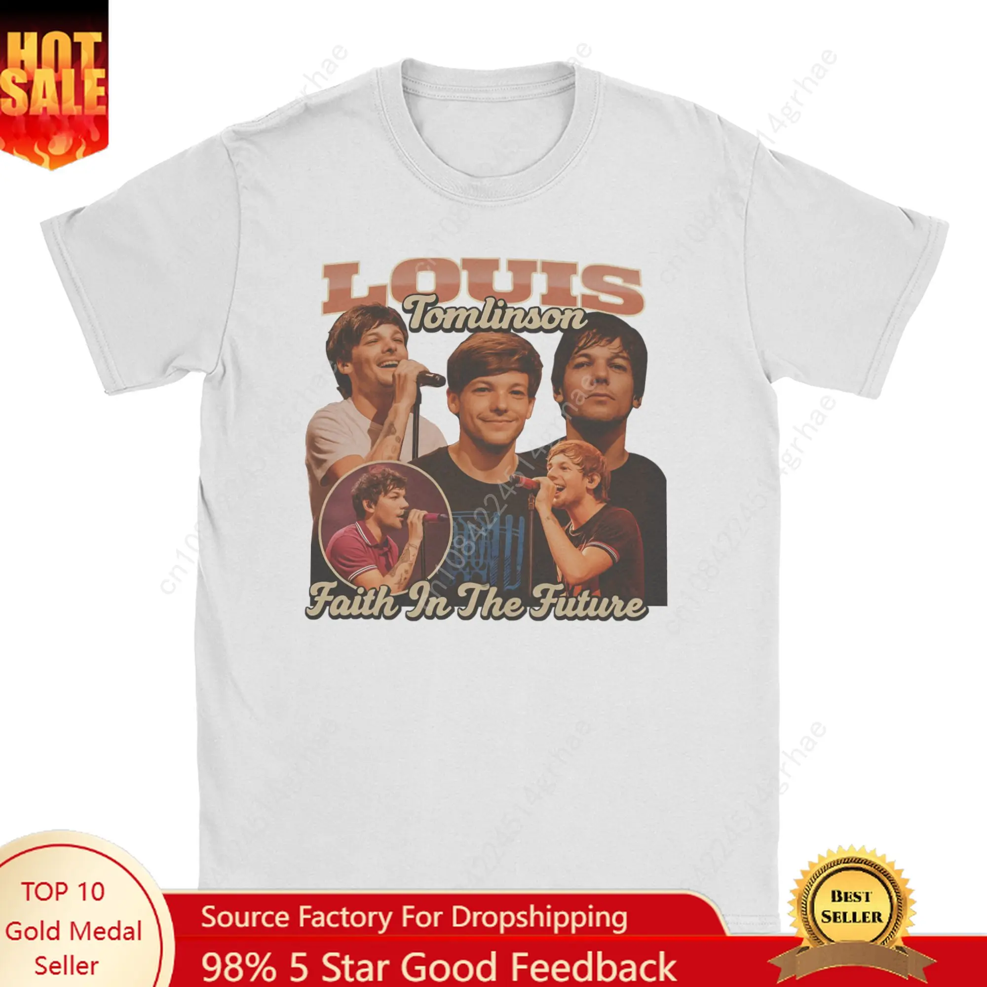 

Vintage T-Shirt Summer L/Louis Tomlinsons Popular T Shirts Music Cotton Tshirt for Mens Y2K Basic Plus Size Short Sleeve Tees