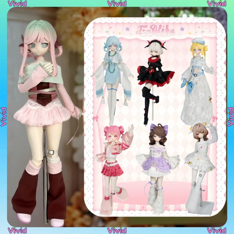 In Stock E-Alike Girl Group Series 1/8 BJD Doll Blind Box Cute Action Figure Collectible Fashion Character Desktop Display Gift