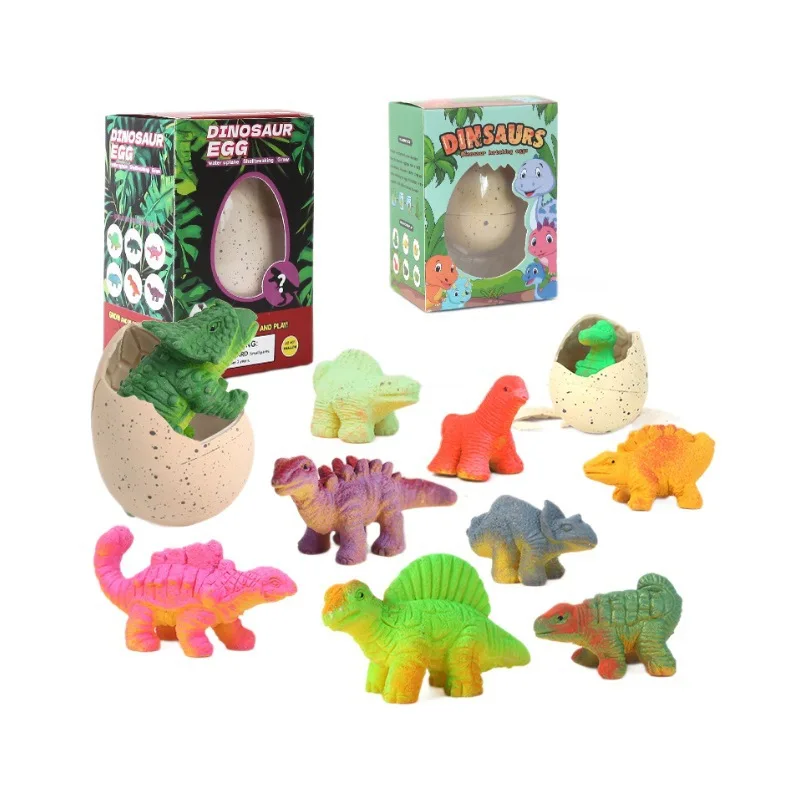 Nieuwe simulatie dinosauruseieren kunnen worden doorweekt in water om schattige dieren dinosaurus verrassingsdoos uitbroeden kinderen puzzelspeelgoed te breiden