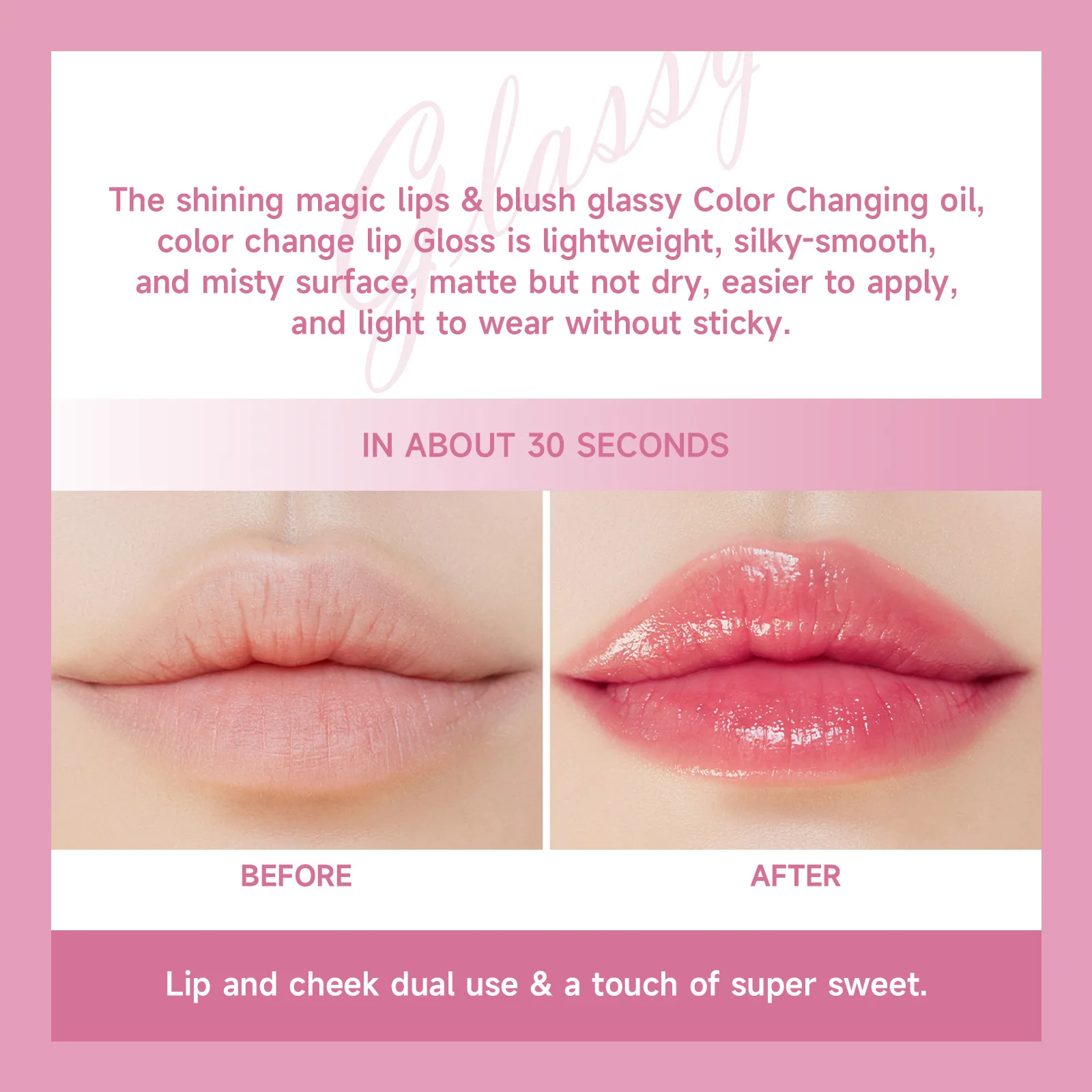 5ML Liquid Powder Blush Transparent Changing Nude Makeup Rouge Liquid High Light Three-Dimensional Color Changing Powder Blusher