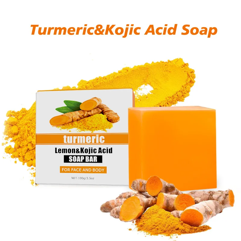 

Hot selling TURMERIC turmeric soap, citric acid soap, handmade essential oil soap, soap for cleansing and bathing