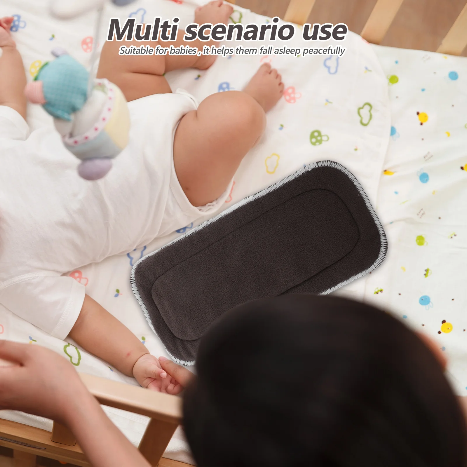 4 pièces-inserts de couches sèches 5 couches absorbantes réutilisables tampons en microfibre lavables pour bébés couches en tissu utilisation de voyage de nuit