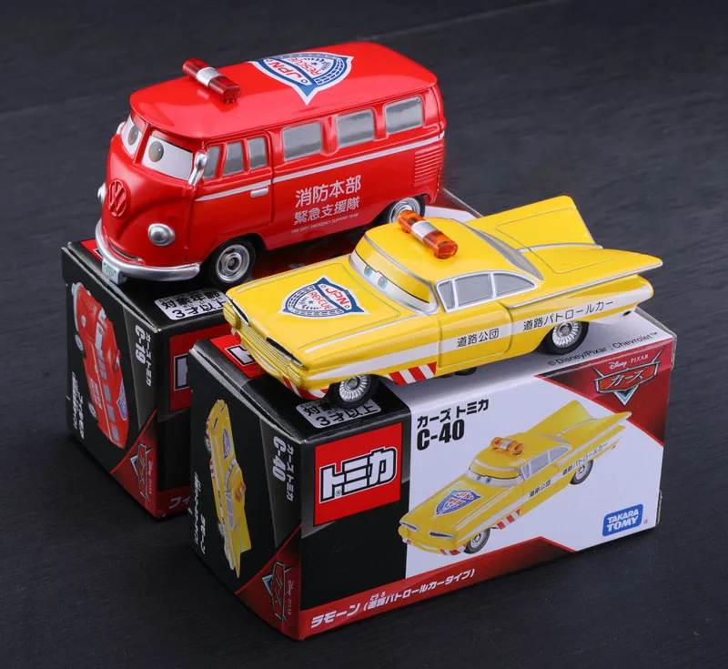 Takara Tomy Cars Fillmore Ramone Lightning McQueen Alloy car model die-casting collection gift children's gift toys