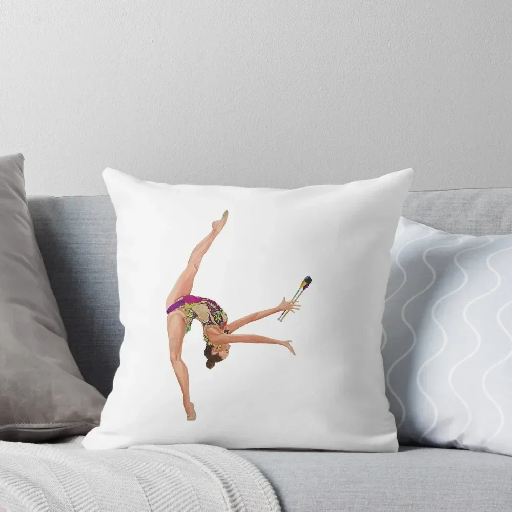 Rhythmic Gymnastics Anastasia Salos Clubs - Butterfly Throw Pillow Rectangular Cushion Cover Sofa Covers For Living Room pillow