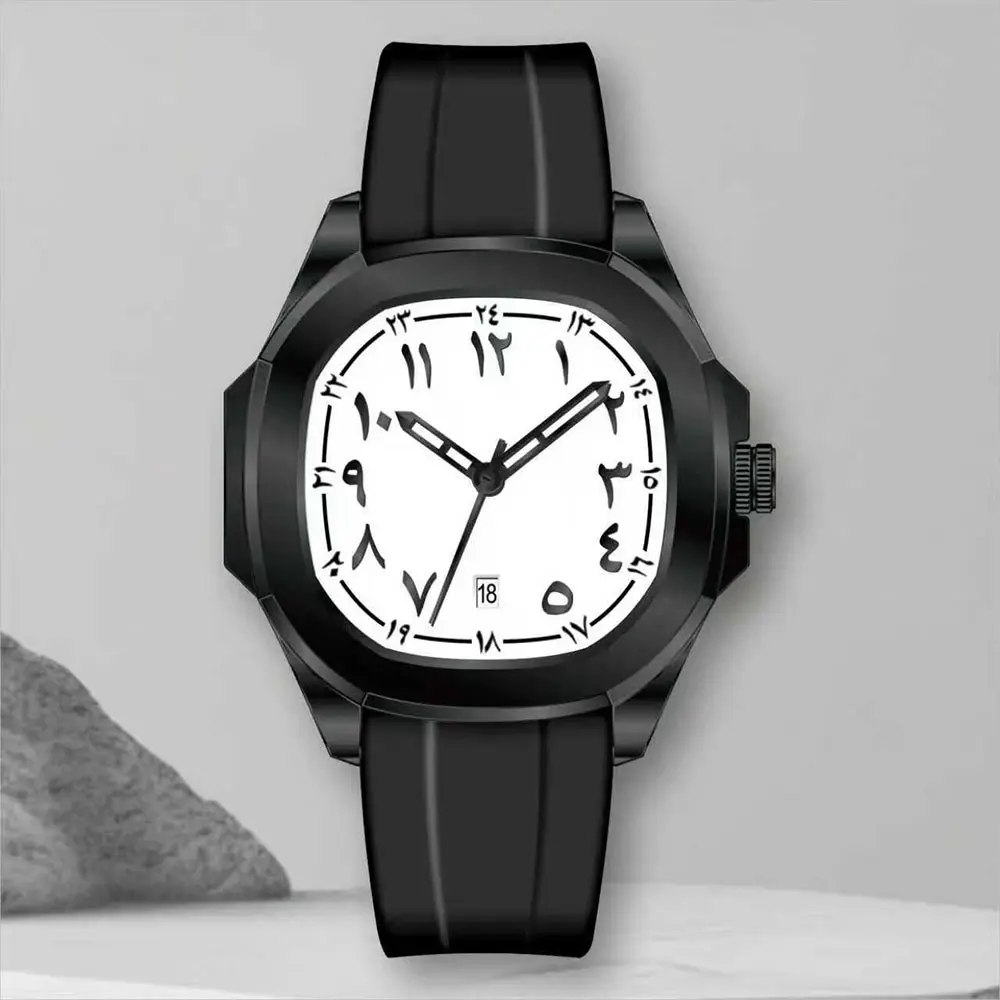 Couple Watches Eastern Arabic numerals Men& Women's Watches  Arabic Gender-Neutral Business Waterproof Men's Wristwatches