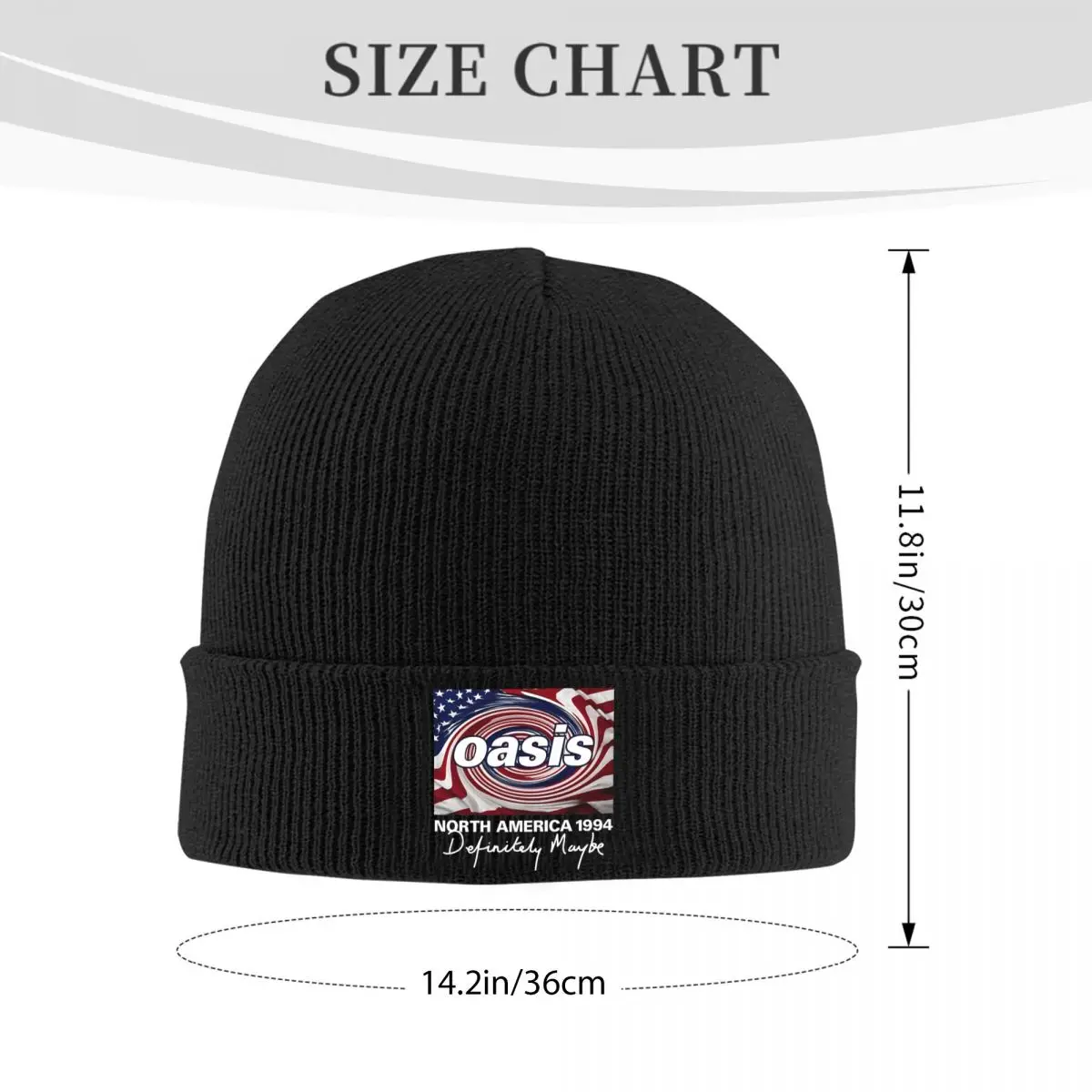 Oasised USA 1994 Knitted Caps for Women Men Beanie Autumn Winter Hats Hip Hop Cap