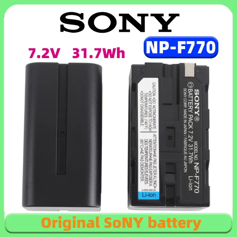 Original NP-F770 NP F750 NP-F750 NP-F730 Camera Battery For Sony NP-F970 NP-F960 NP-F550 CCD-TRV215 CCD-TR917 CCD-RV100