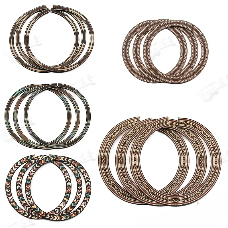 

Укулеле, маленькая четырехструнная гитара, звуковое отверстие, круг из палисандра, клен, цвет морского ушка, мозаика, калибр, узор, аксессуары для укулеле