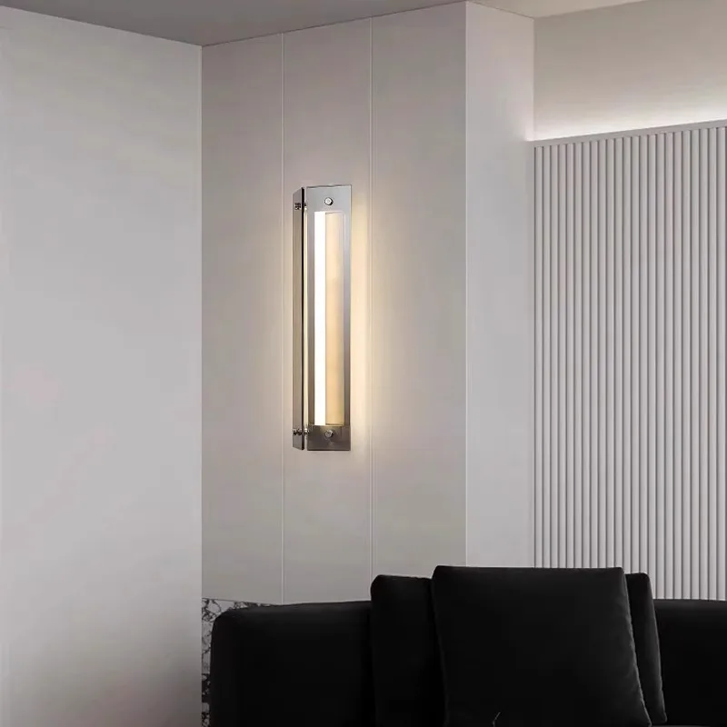 Italian Bauhaus Creative Glass Wall Lamp Led Restaurant Bedroom Living Room Background Wall Studio Aisle Minimalist Sconce Light
