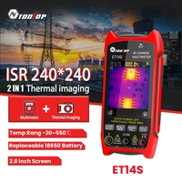 TOOLTOP ET14S Thermal Imaging Camera 25hz ISR 240*240 Thermal Imager AC DC Multimeter 2in1 PCB Electronic Thermography IR Camera