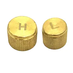 Car AC Valve Cap Brass Dust Cover Replacement Auto AC A/C System Valve Core