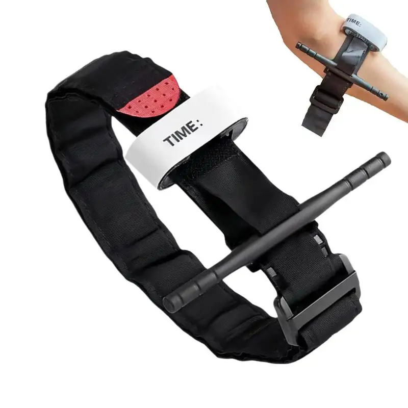 Banda de torniquete, correa de torniquete portátil, equipo de banda, vendaje para detener el sangrado para montañismo, Camping y aventura