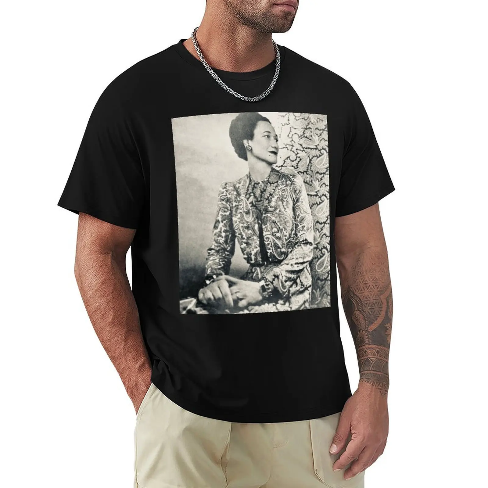 

Wallis Simpson T-Shirt quick drying custom shirt T-shirts oversize mens clothes