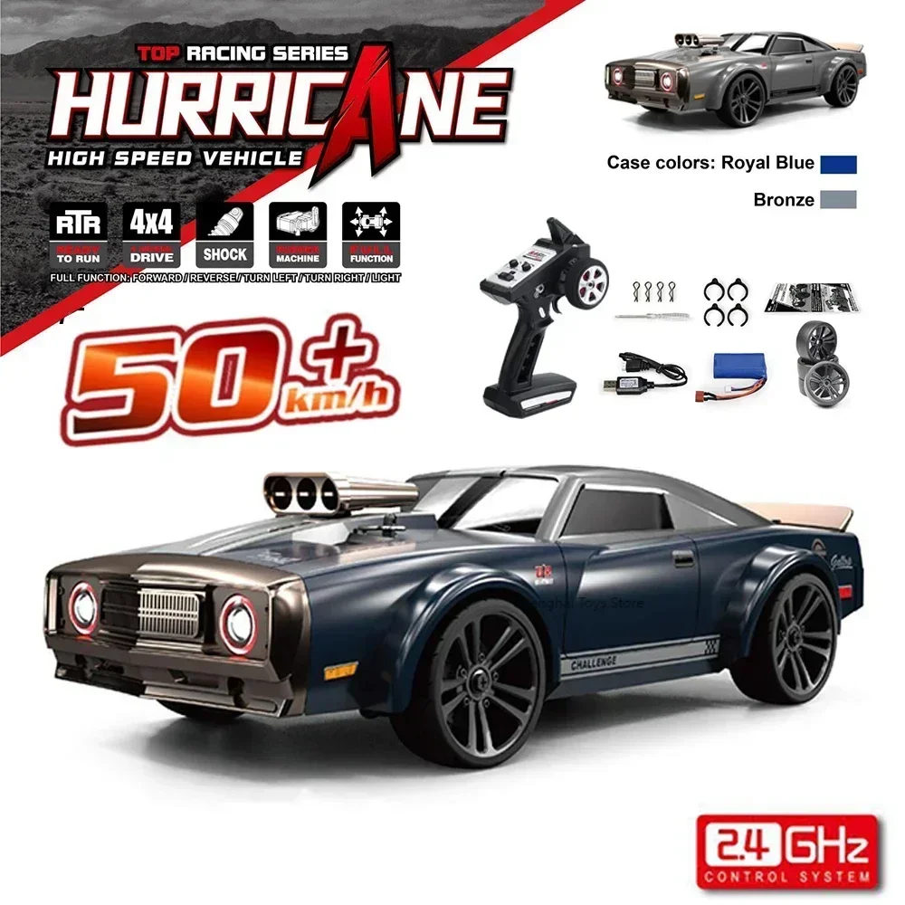 

1:16 50KM/H 16303 RC Car LED Light 4WD With 2.4G Remote Control Muscle Cars High Speed Drift Racing Vehicle for Kids Wltoys Toys