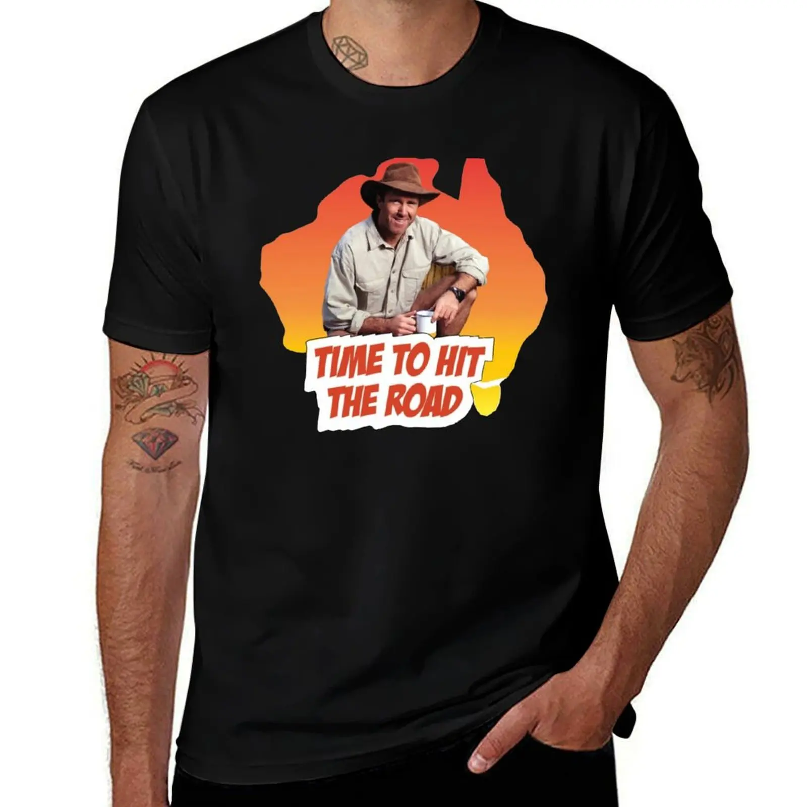 

ALL AUSSIE ADVENTURES RUSSELL COIGHT THUMBS UP T-Shirt customs graphic shirts vintage tshirts for men