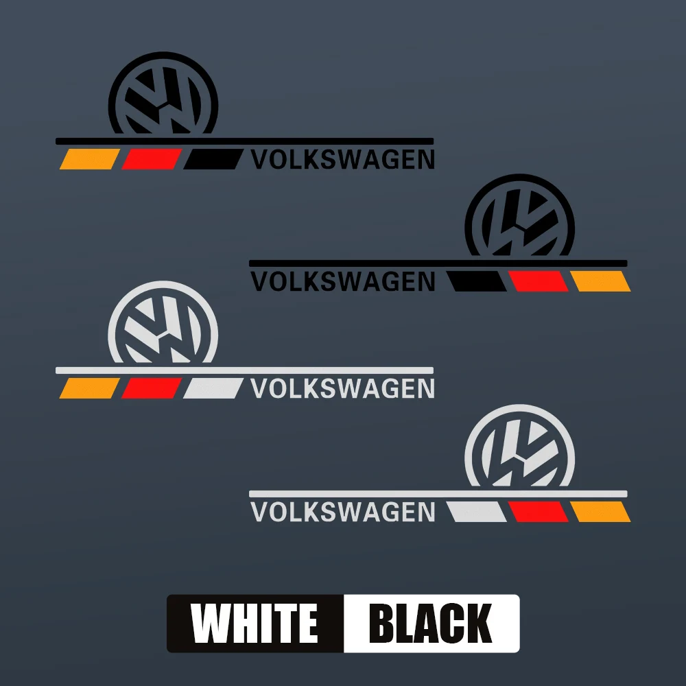 1 pair Car Sticker For VW Amarok V6 4Motion polo tiguan Car 4X4 Off Road Decor Decal Truck Vinyl Cover Auto Tuning Accessories