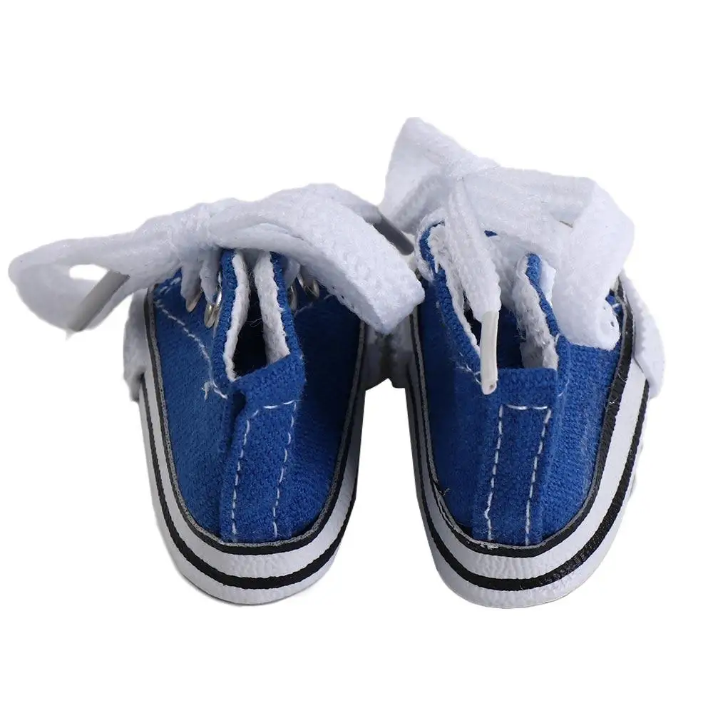 BJD Accessories Cute Doll Mini Canvas Shoes Kawaii Mini BJD Doll Shoes Plastic 5CM Doll Casual Canvas Shoes Children Toy