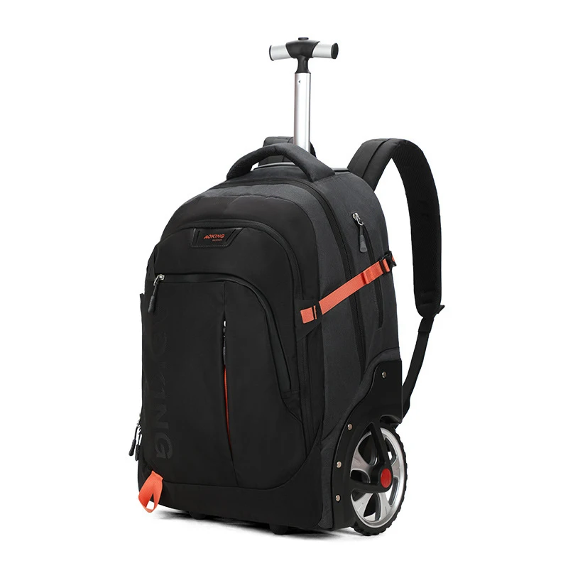 Men Travel Trolley bag Rolling Luggage Bag Big Wheeled Backpack for Business Cabin carry on laptop Backpacks With wheels