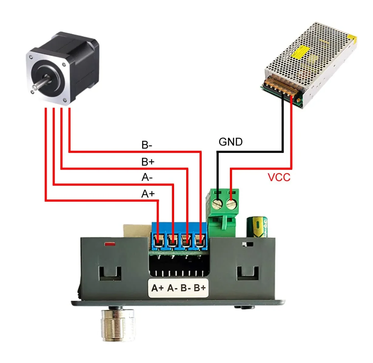 Stepper Motor Driver Controller Integrated Board Forward Reverse Pulse Speed Angle Control Module for NEMA 17 23 Motor DC 10-30V