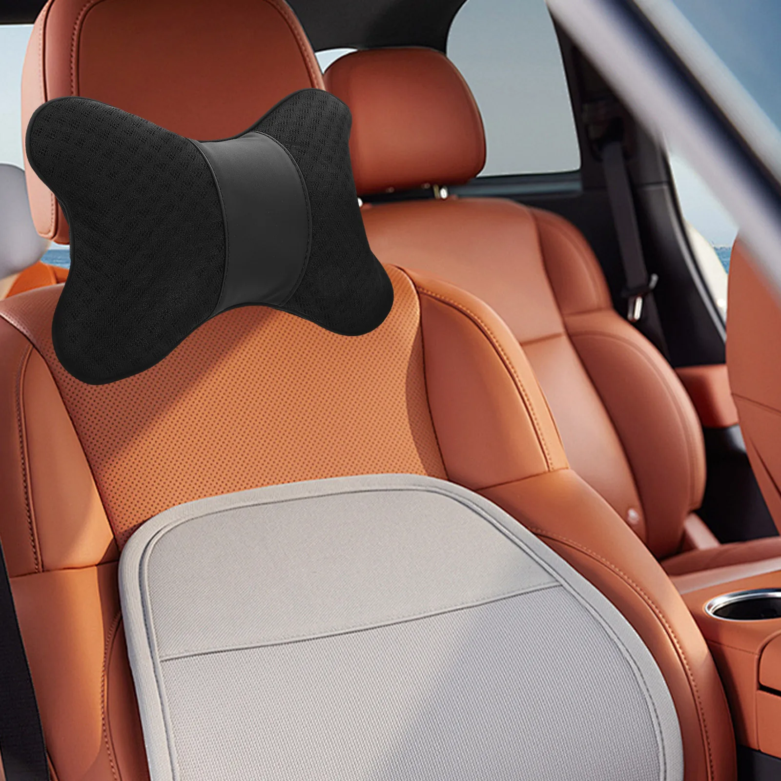 

Automotive Headrest Pillow Neck Support Car Cushion Summer Ice Comfort Relief Fatigue Universal Fit for Suv