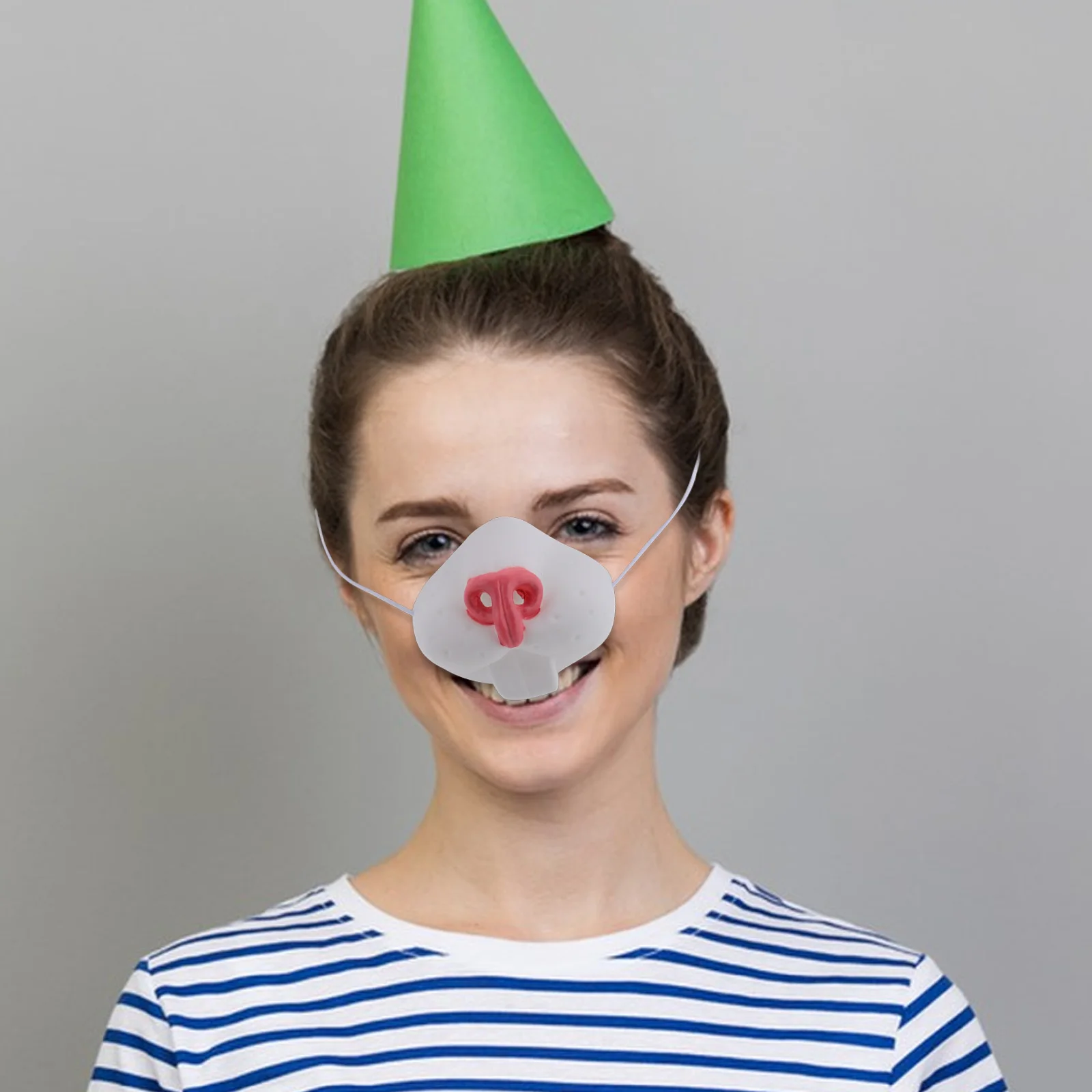 

Funny Rabbit Bunny Noses for Kids Children Party Party Costume Accessory Easter Headgear Cosplay Realistic Toy