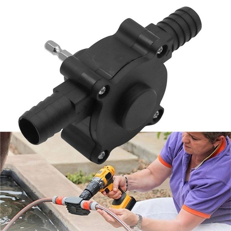 2X Portable Electric Drill Pump Portable Oil & Fluids Kerosene, Water Transfer Drill Pump Kit, Garden Outdoor Tool