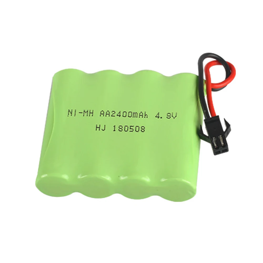 Batterie NiMh AA aste pour jouets RC, 4.8V, 2400mAh, haut débit, voitures, réservoirs, robots, bateaux, pistolets, installations d'éclairage