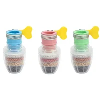 Robinet domestique filtre à eau rétractable rotatif anti-éclaboussures petite douche pomme de douche universelle pour robinets ordinaires 2