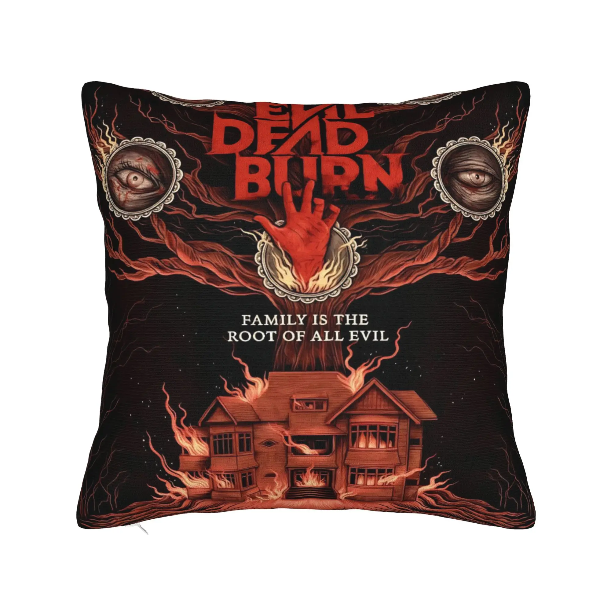 Decorative Pillowcase Evil Dead Burn Merch Home  Pillow Case Cover Square Multi Size
