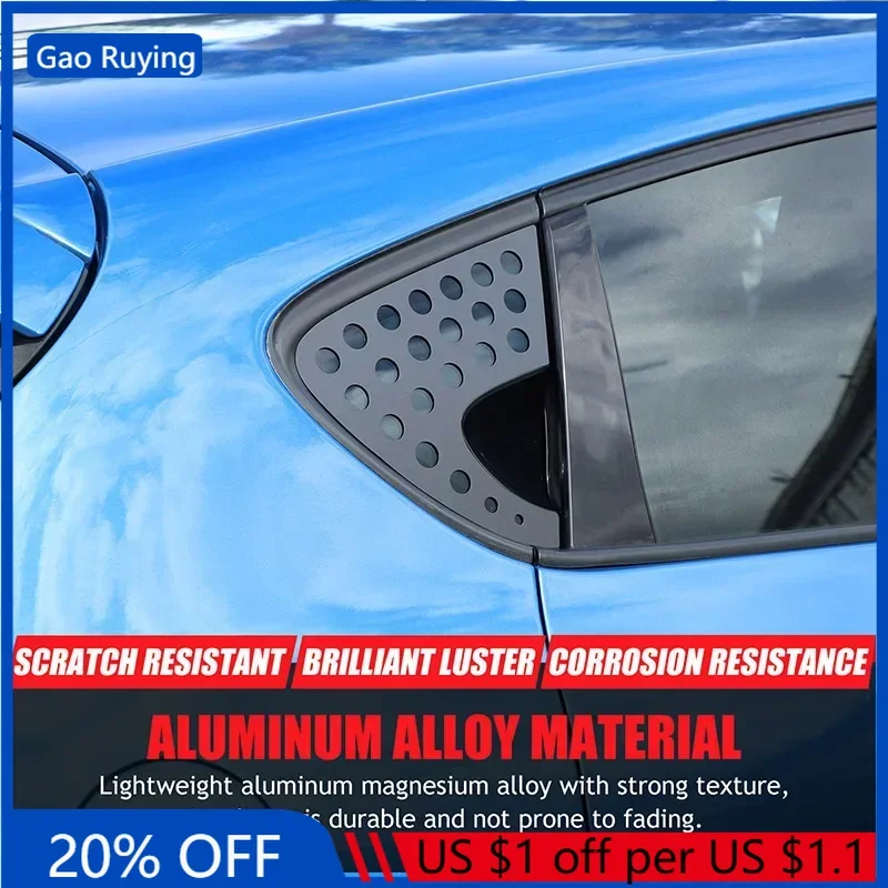 

Gao Ruying для Seat Leon 2008-2012, алюминиевый сплав, автомобильное заднее треугольное окно, сотовая панель, накладка, автомобильные аксессуары