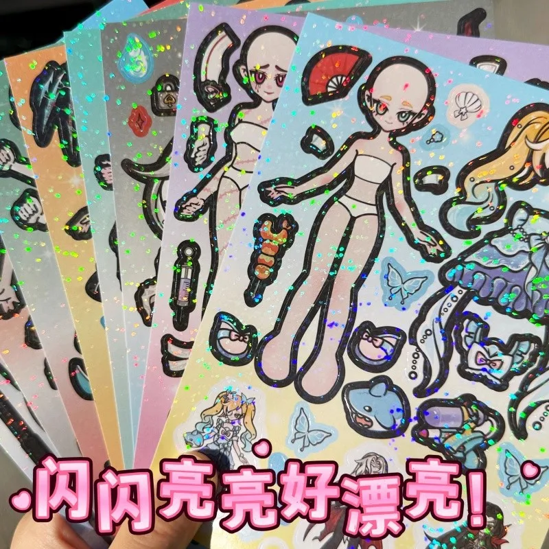 Spooky Night Stickers, HD Printing, No-Cut Dress-Up Stickers, Face-Swap Stickers, DIY Creative Stickers