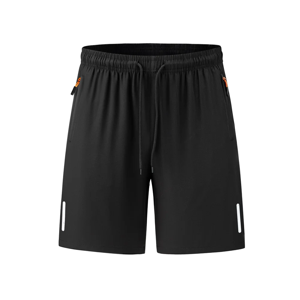 

New summer collection: men's quick-dry sports shorts with reflective stripes – casual shorts for running and fitness training
