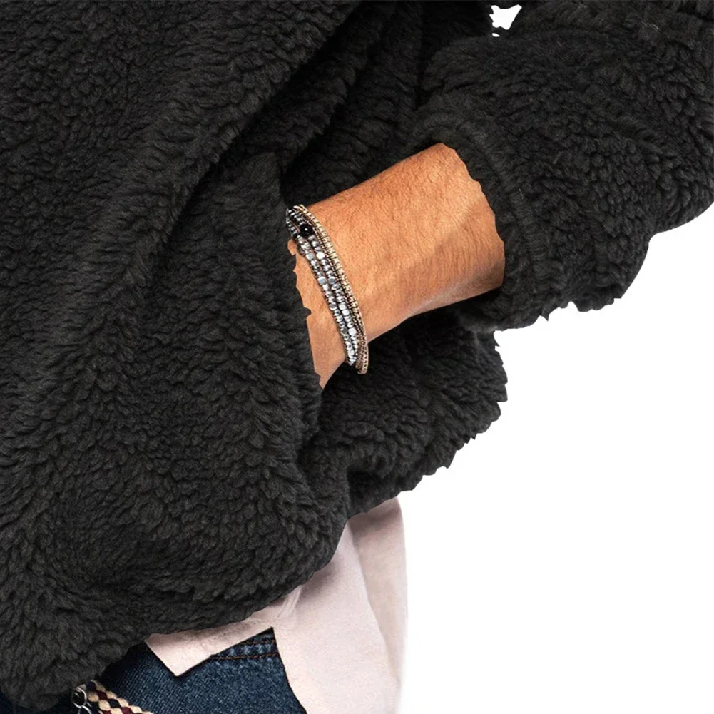 Kapuzen mantel Mantel Hoodie Langarm solide Herbst Teddybär brandneue Winter Fleece Fell flauschigen Pullover Winter warm