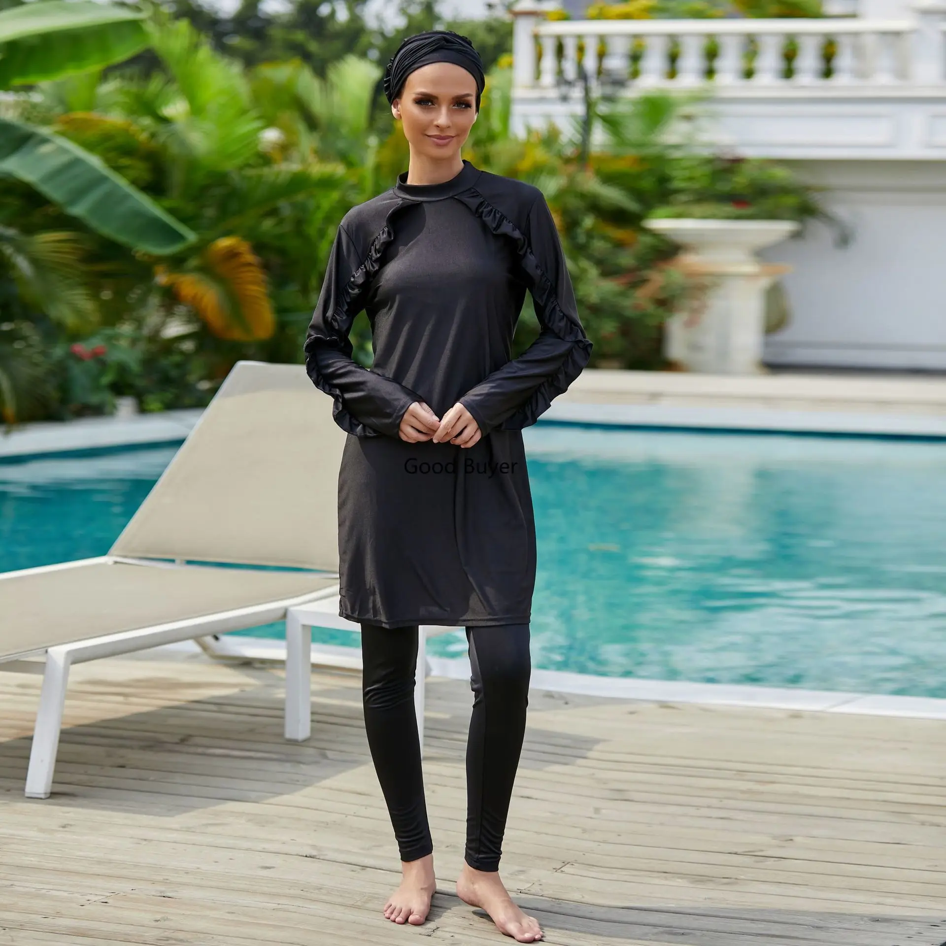 Oem gros modeste femmes à manches longues Sport maillot de bain islamique traditionnel musulman maillot de bain en gros maillot de bain musulman