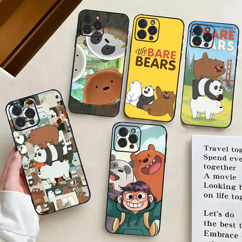 Coque Livre En Cuir We Bare Bears Pour Motorola (Edge, Moto G...) - Officielle - Neuve