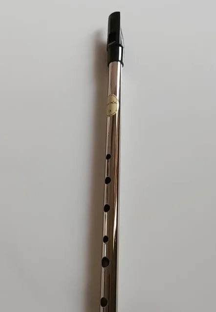 

Professional Irish Tin Penny Whistle with Celtic Carving in High D Key, Traditional Folk Musical Instrument