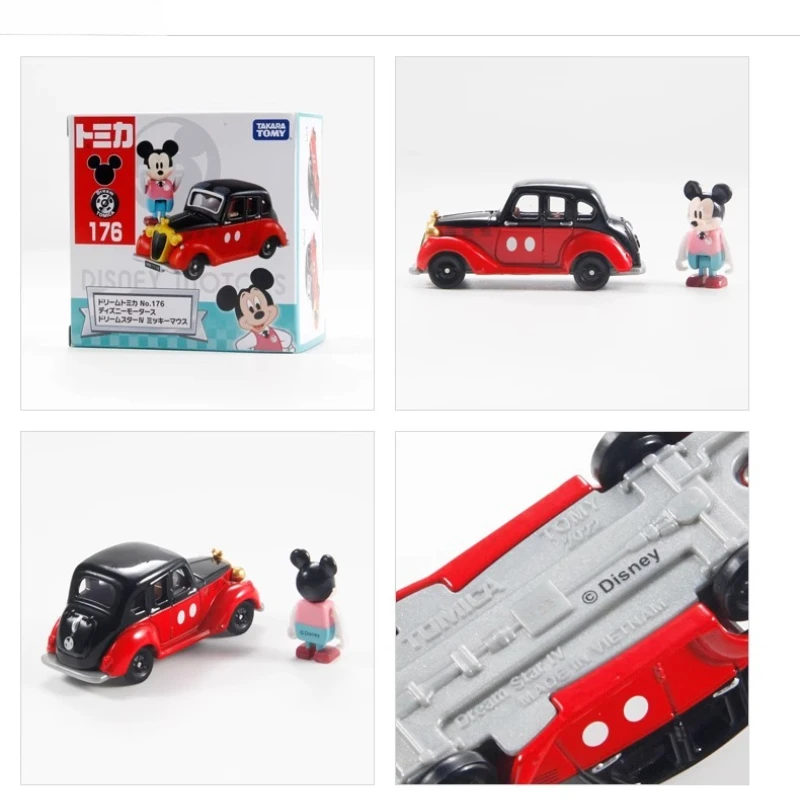 TAKARA TOMY Personaggio dei cartoni animati Modello di auto Auto d'epoca Auto in lega Modello statico Mini veicoli Regalo di compleanno per bambini Giocattoli Ornamento