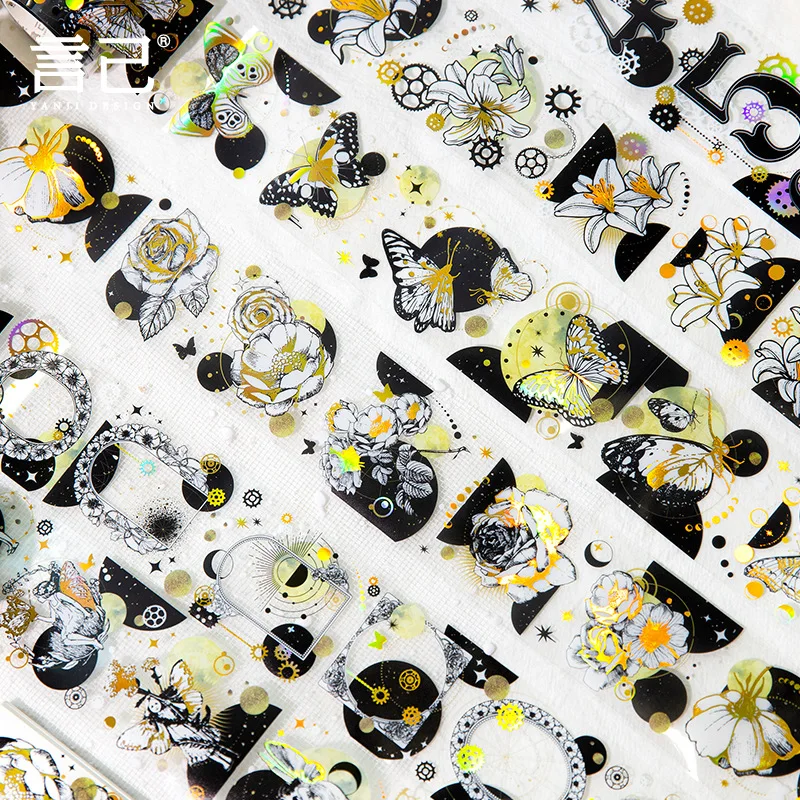 1pcs/1lot Decorative Adhesive Tapes  Starry Dreams and FirefliesJunk Journal DIY Paper Japanese Masking Scrapbooking Stickers