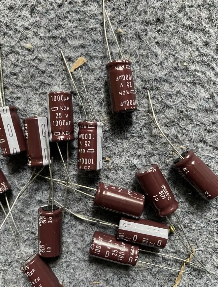 5pcs/10pcs KZH 1000UF 25V NIPPON CHEMI-CON capacitor 25V1000UF 10*20 mm