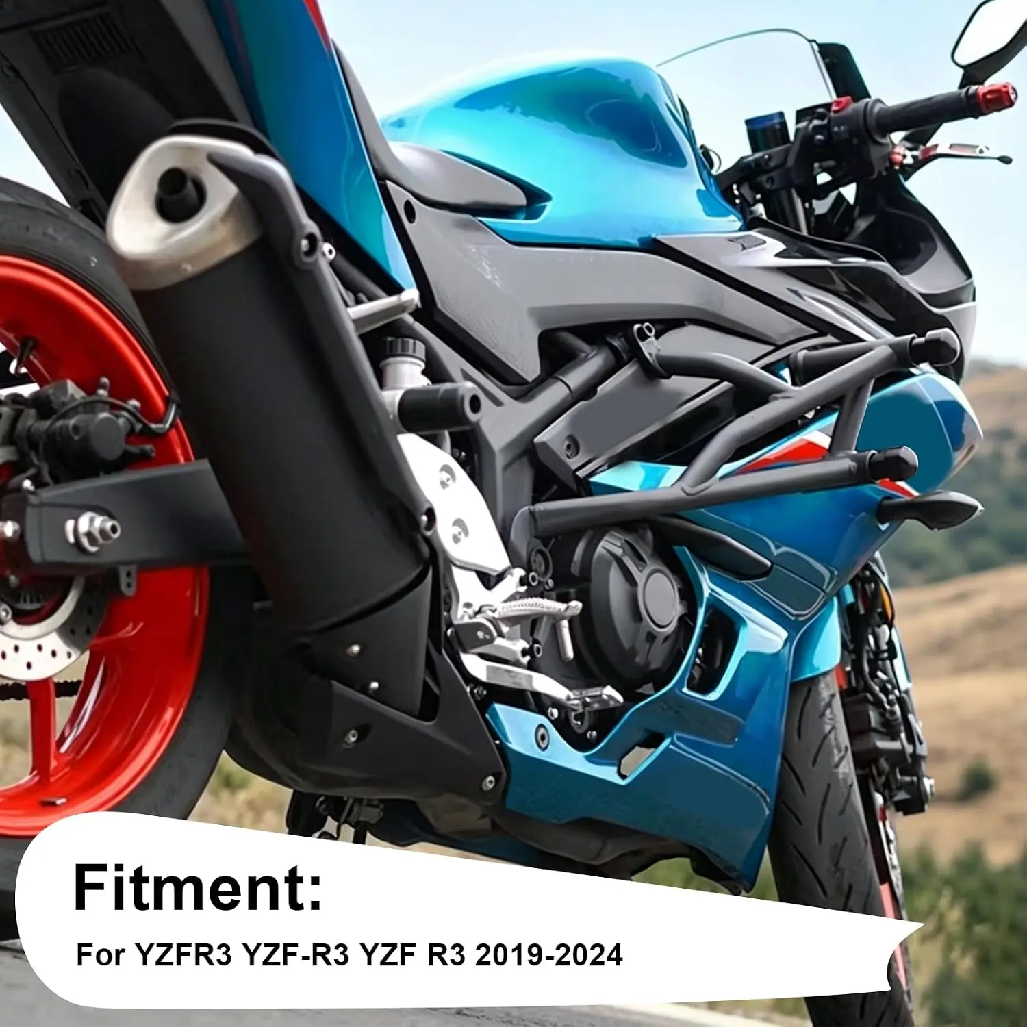 Motorcycle Highway Crash Bars for Yamaha YZF R3 YZF-R3 2019-2024 Engine Guard Bumper Falling Protection