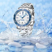 Reloj mecánico automático para hombre de negocios, diseño PAGANI, espejo de zafiro de lujo, Japón NH35, reloj de buceo de 200M, novedad de 2025