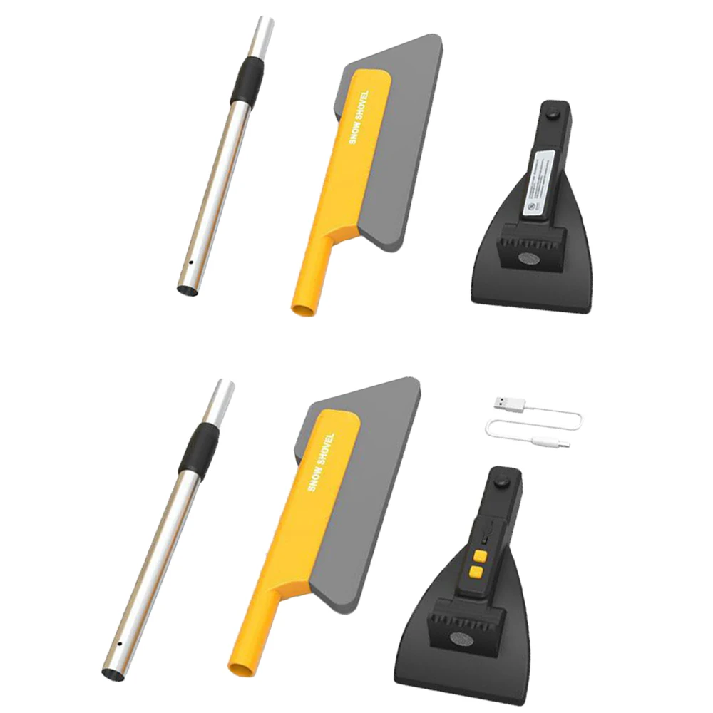

3-in-1 Aluminum Alloy Car Ice Scraper and Snow Brush Detachable Extendable Windshield Frost Removal Tool for Winter