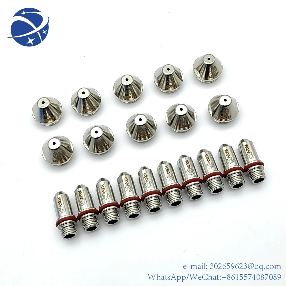 yyhc FY-A160 FY-A200 H  CNC Plasma Torch consumables 100pcs Electrode+  Nozzle