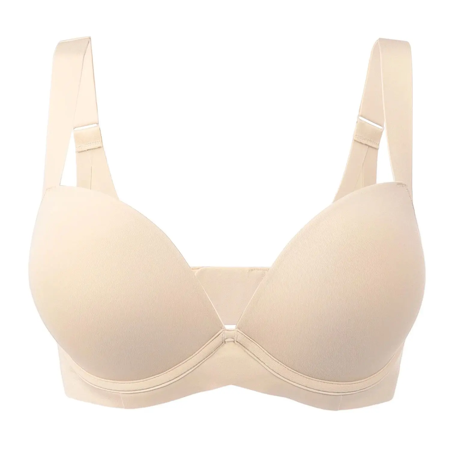 

New Women Bra Push Up Sexy Lingerie Breast Gathering Thick Padded Bras Deep V Soft Wire Comfort Bra Widen Straps