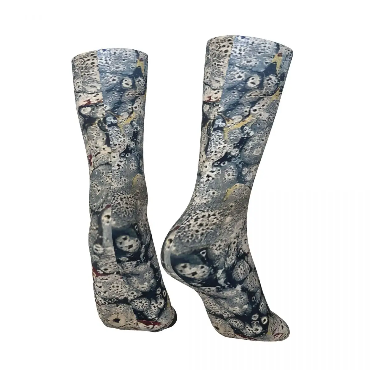 Notebook Face Pattern Men's Socks Retro Harajuku Street Style Novelty Seamless Crew Sock