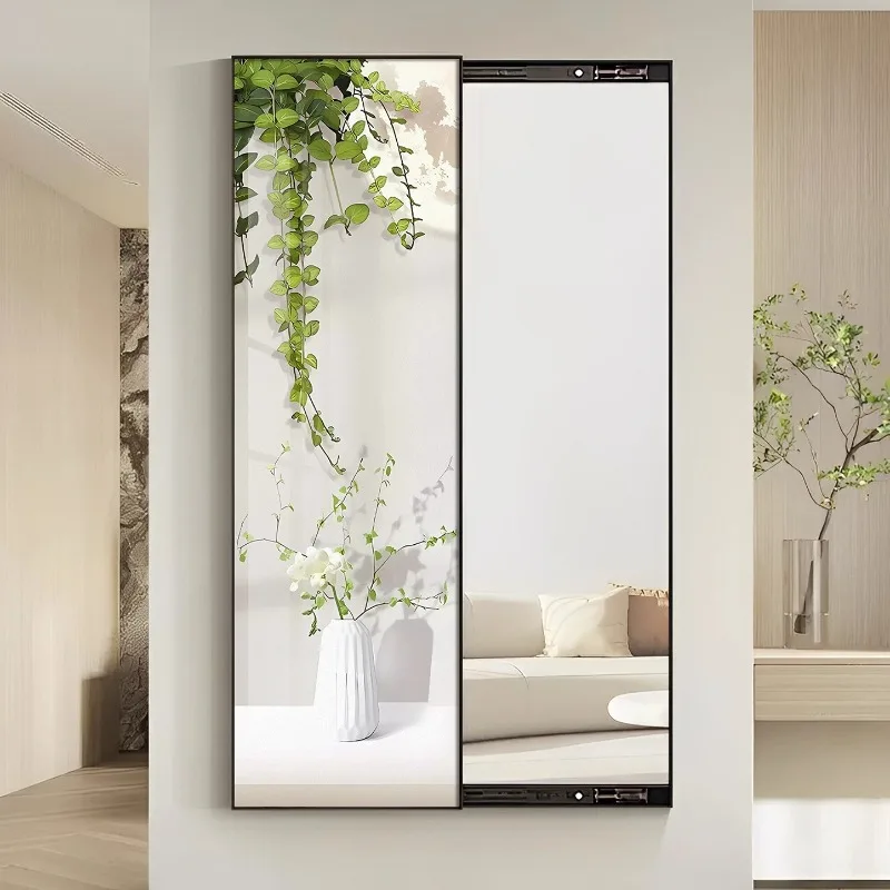 Push and pull full-body mirror, decorative painting hidden living room corridor entrance hanging painting
