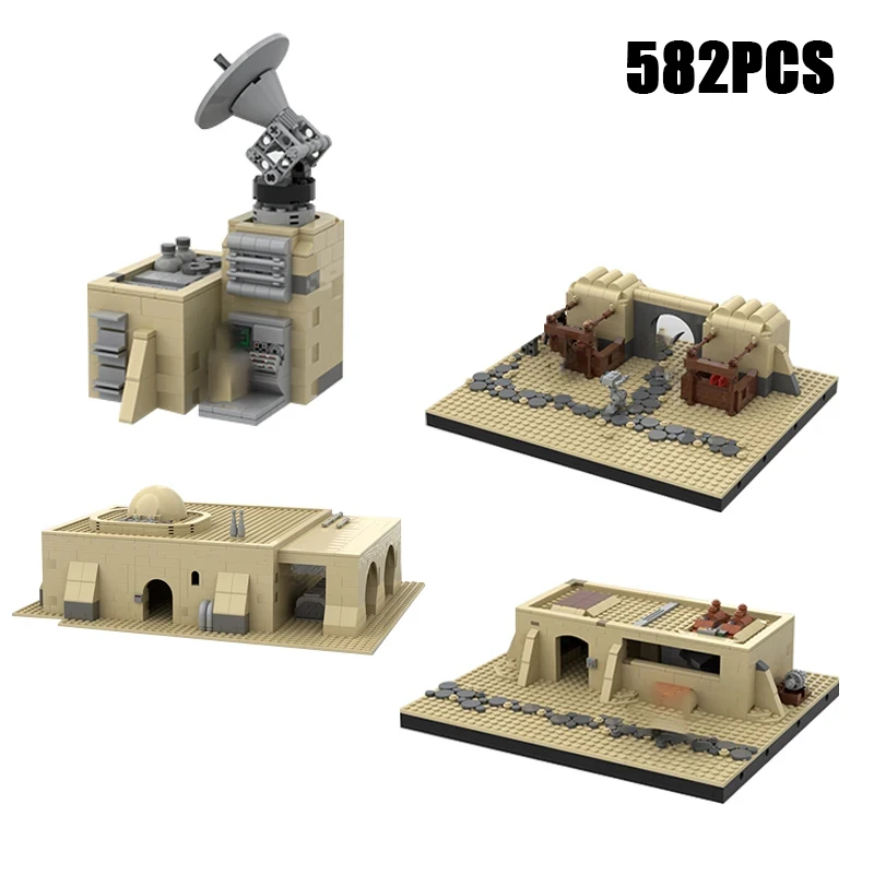 Star Movie Model Moc Building Bricks Desert House And Street Support Technology Blocks Gifts Christmas Toys DIY Sets Assembly