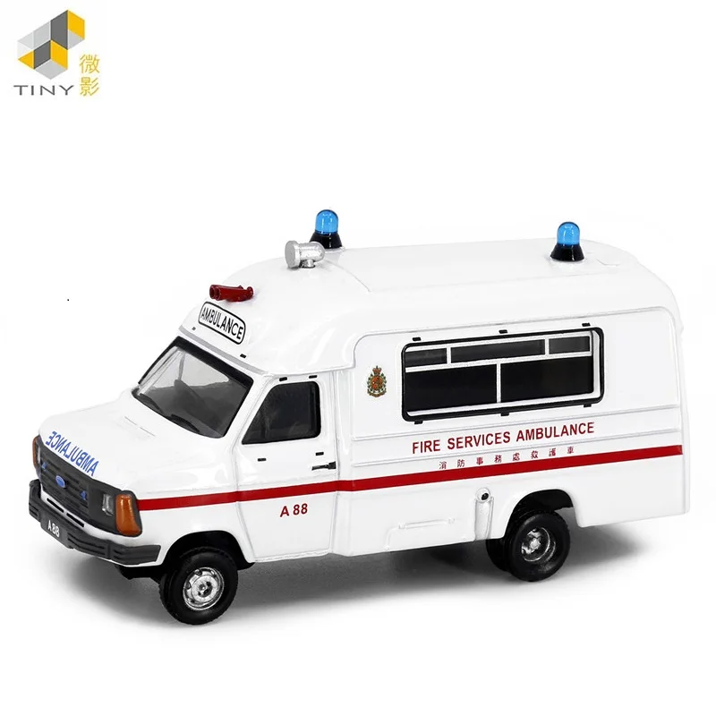 Tiny 1:76 1980\'S ambulanza (A88) Mu-seum exhibition NO.19 modello di simulazione in lega di auto