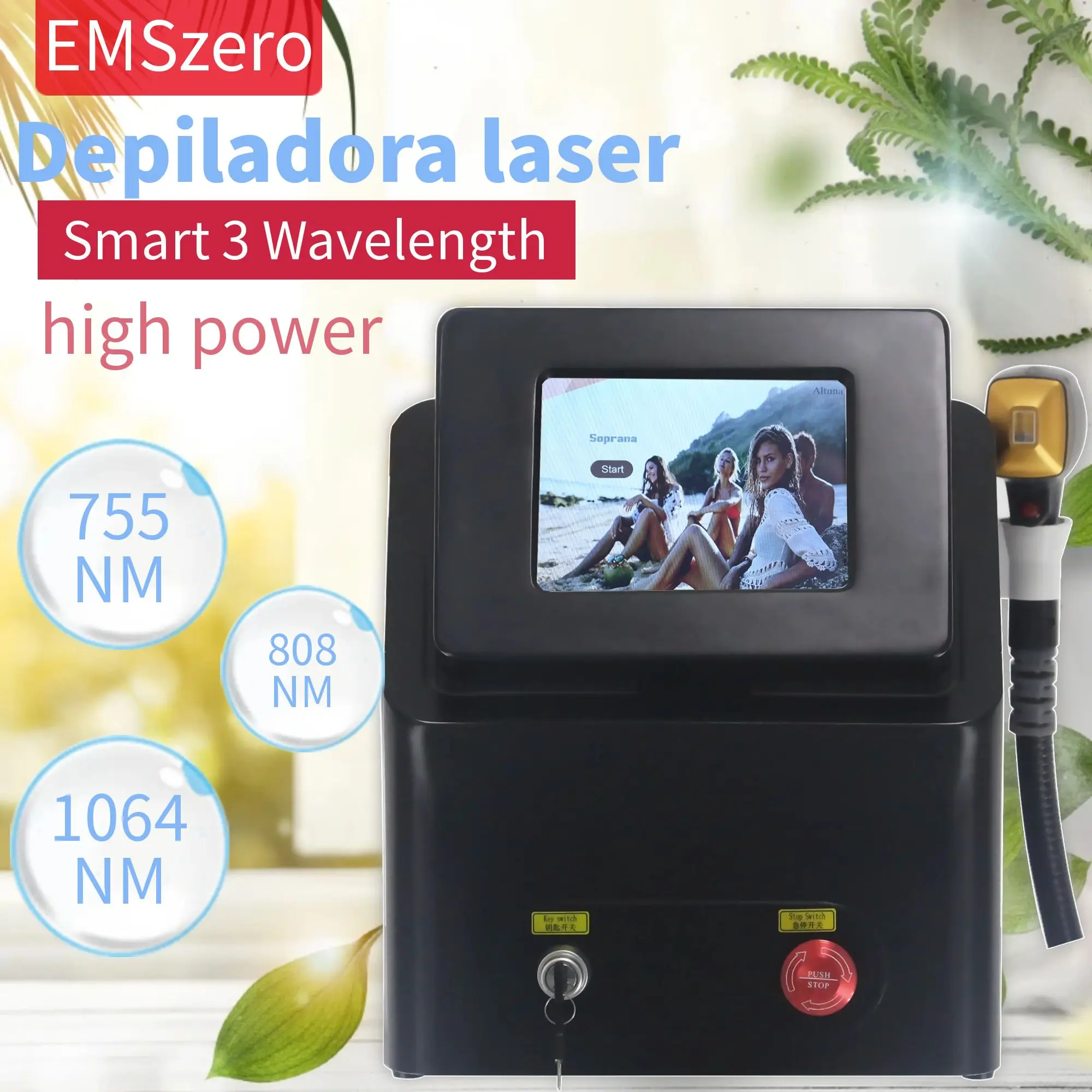 

Super High Power Professional Diode Laser 808nm 755nm 1064nm Ice Point Hair Removal Beauty Machine Restore Silky Smooth Skin