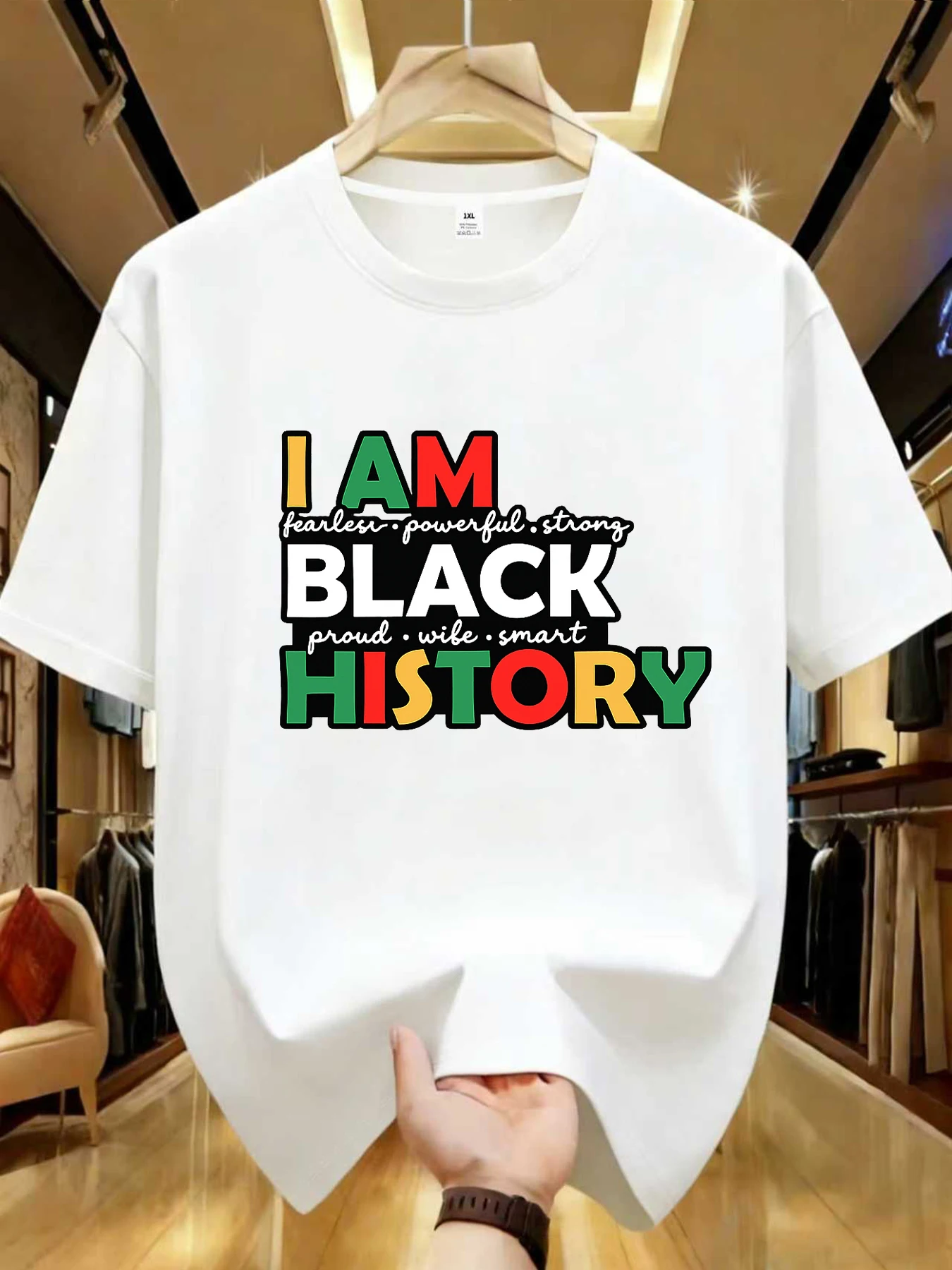 

【WDS0178】Colorful letter printed plus size women's round neck T-shirt summer casual short sleeved top street fashion versatile